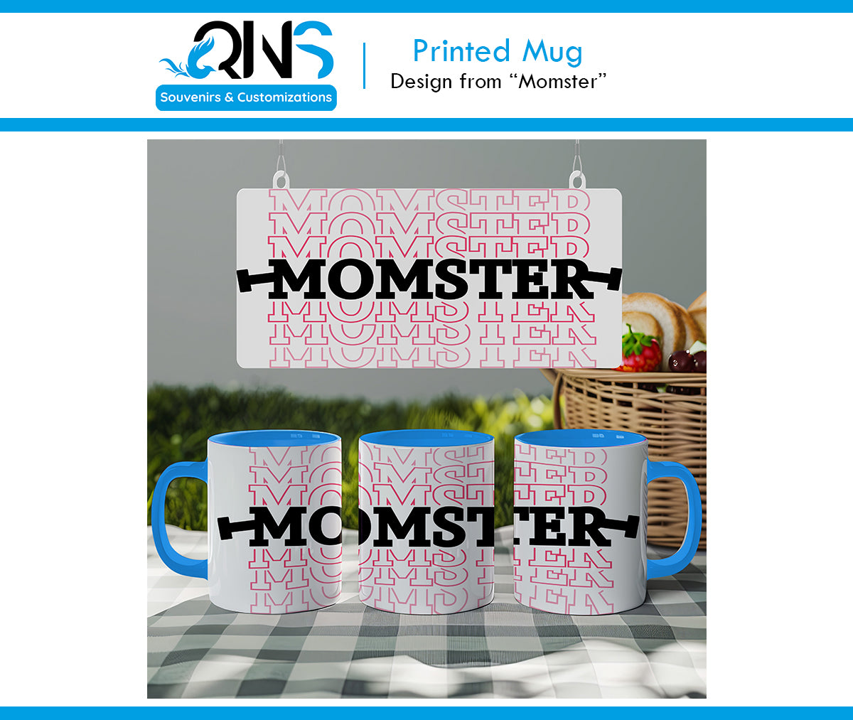 Tazas con Diseño "MOMSTER"