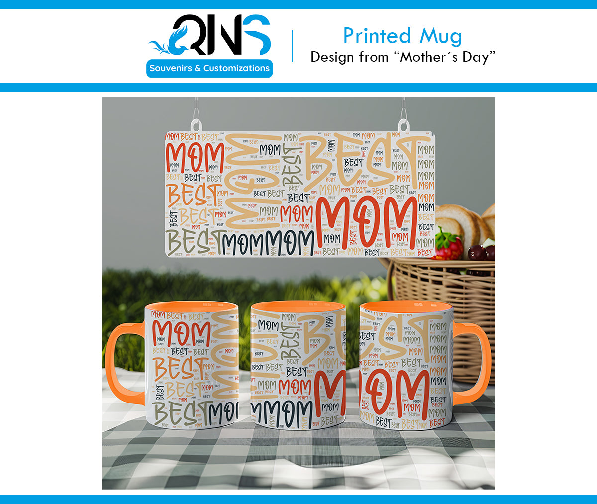 Mug with "BEST MOM" design