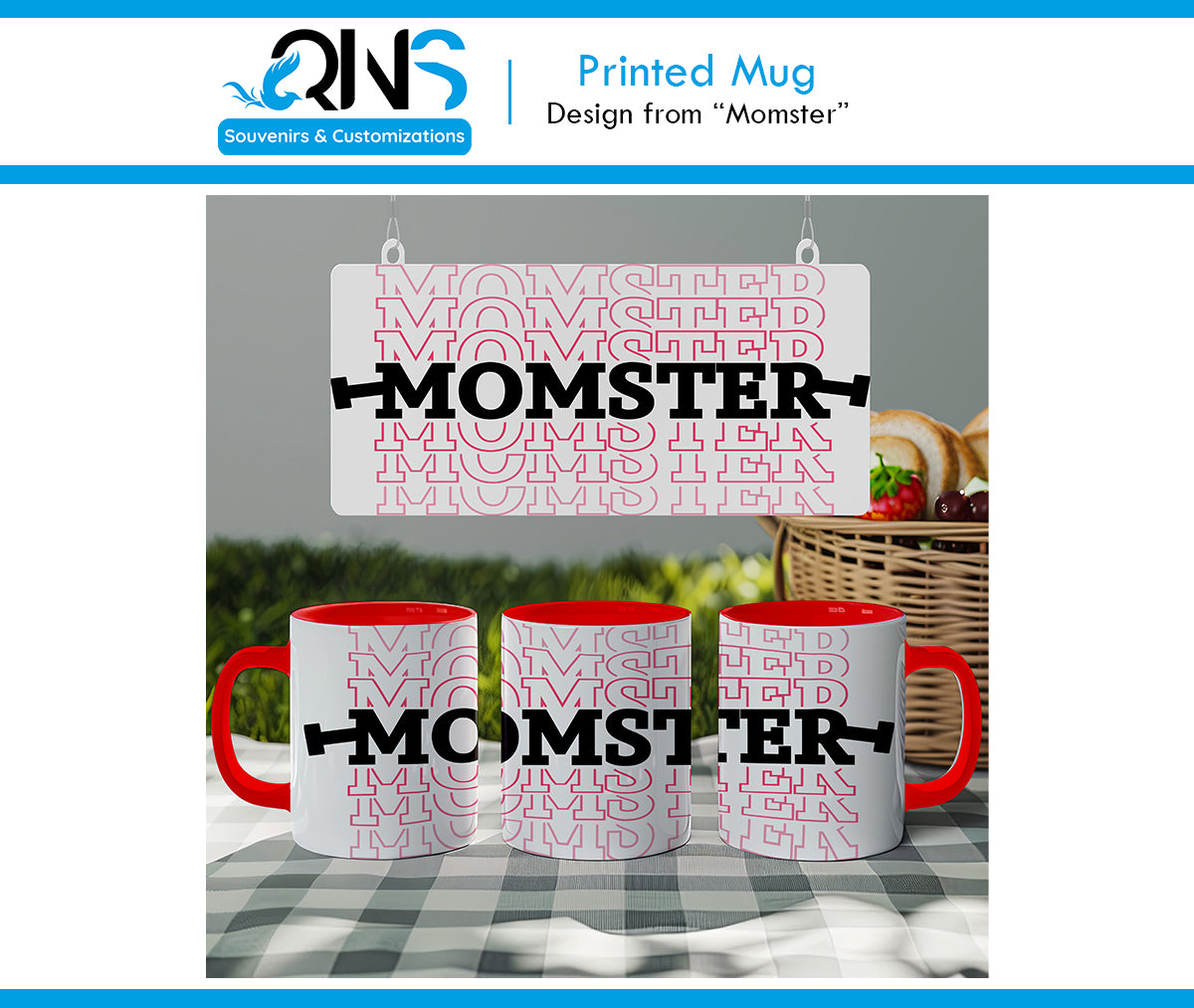 Tazas con Diseño "MOMSTER"
