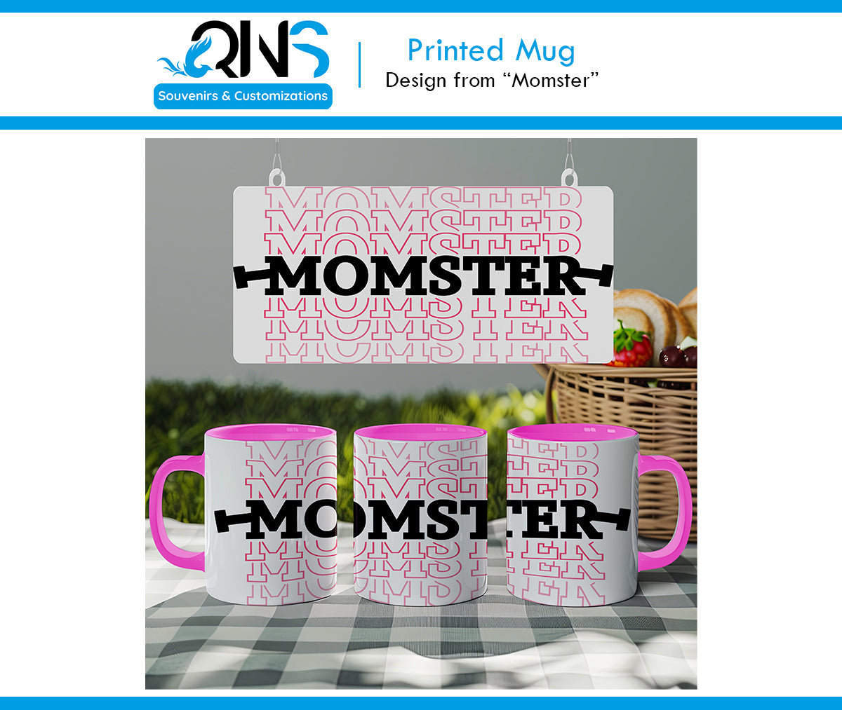 Tazas con Diseño "MOMSTER"