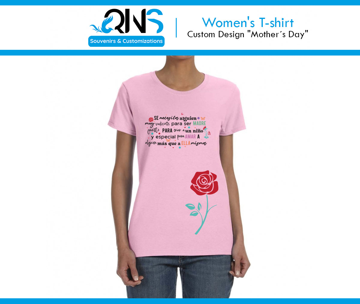 Camiseta con Diseño "Se necesita alguien valiente para ser Mamá"