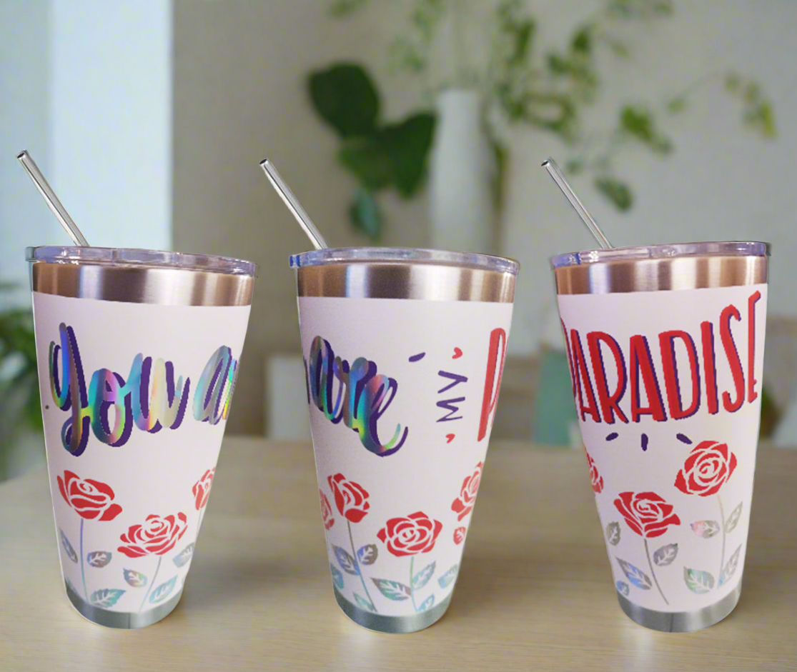 Thermal Glass 20 Oz. "YOU ARE MY PARADISE"