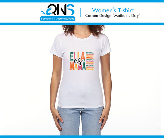 Camiseta Con Diseño "Ella es Mamá"