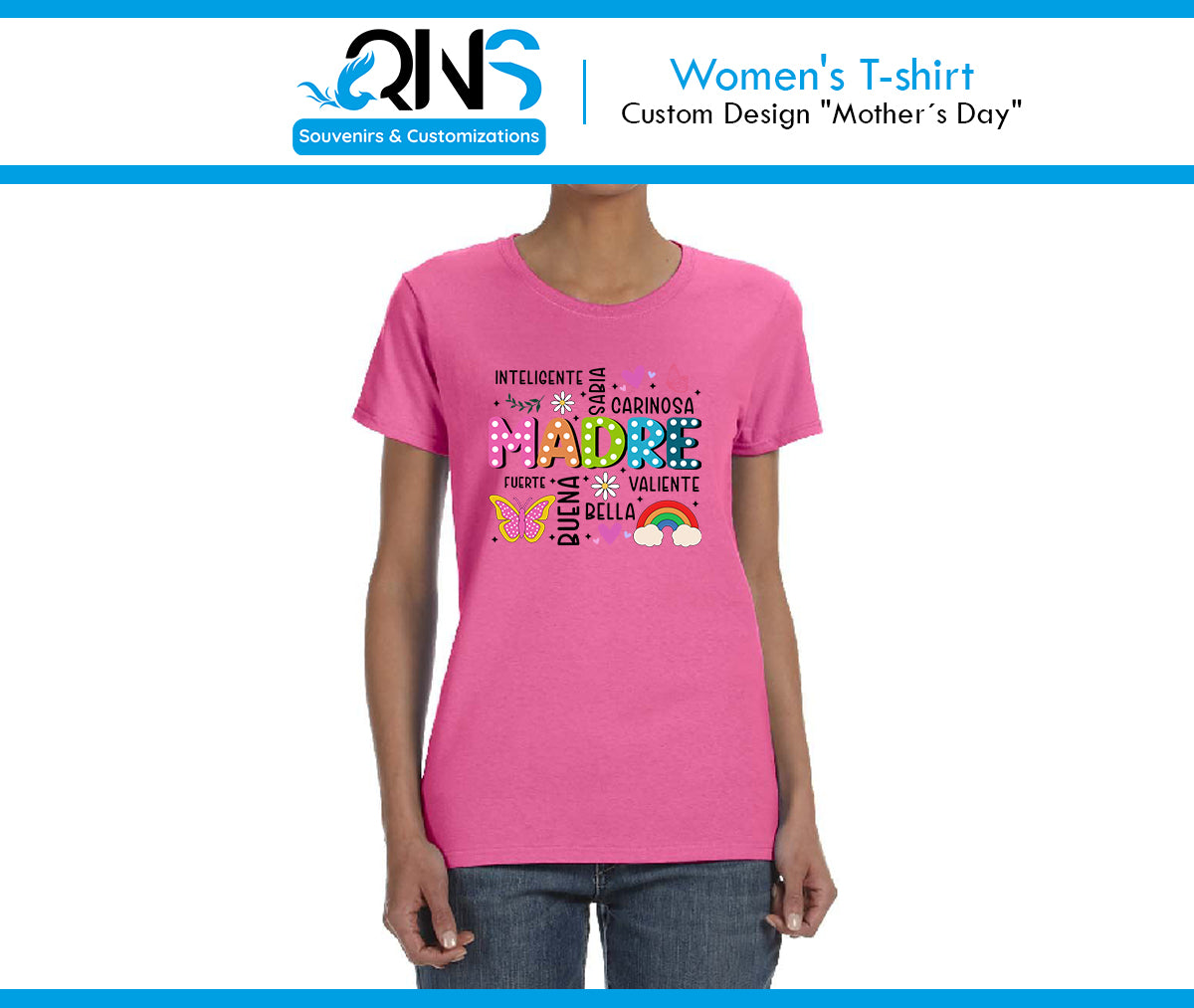 Camiseta con Diseño "Cualidades de Mamá"