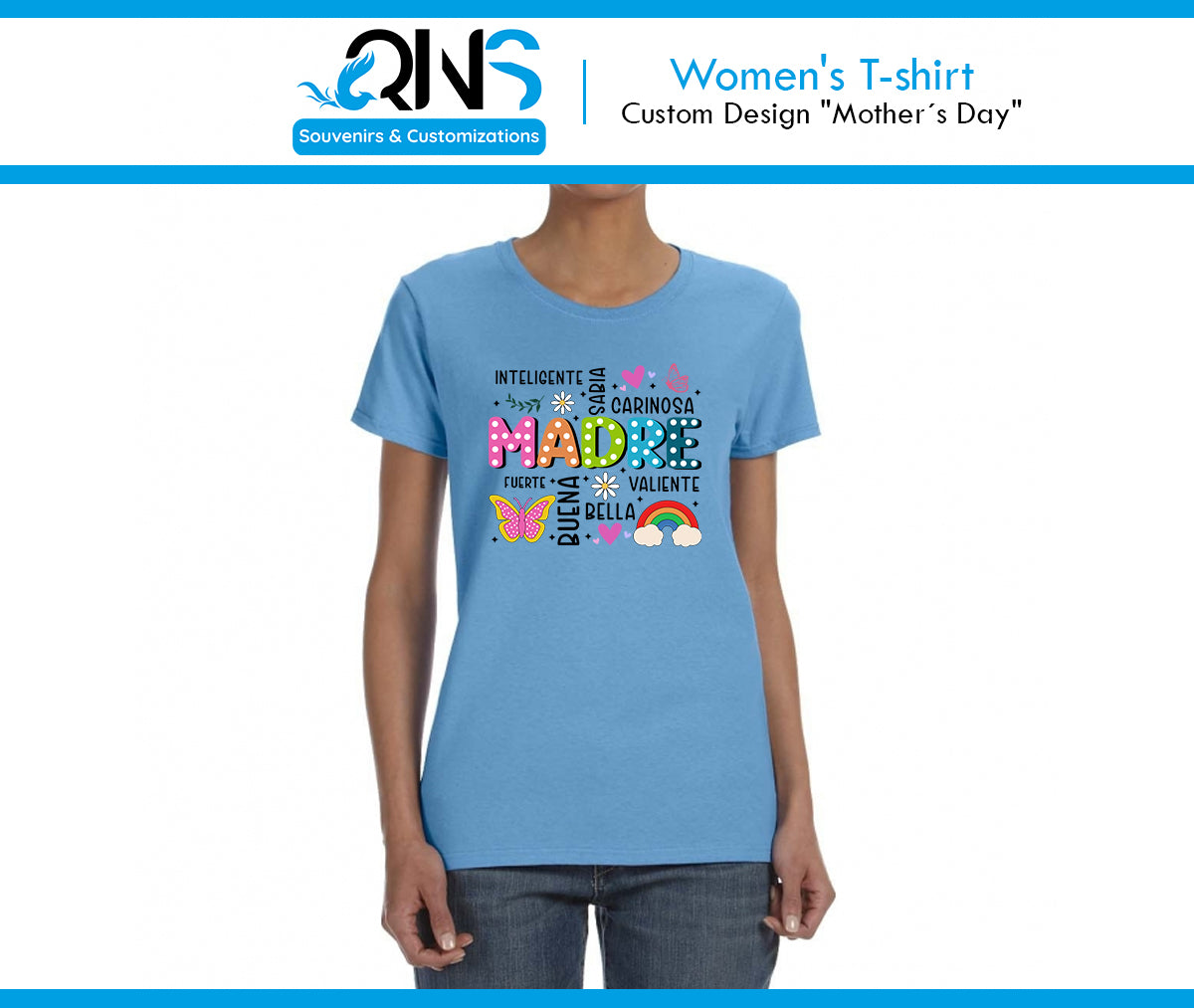 Camiseta con Diseño "Cualidades de Mamá"