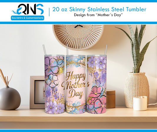 Tumblers with "HAPPY MOTHER'S DAY" design