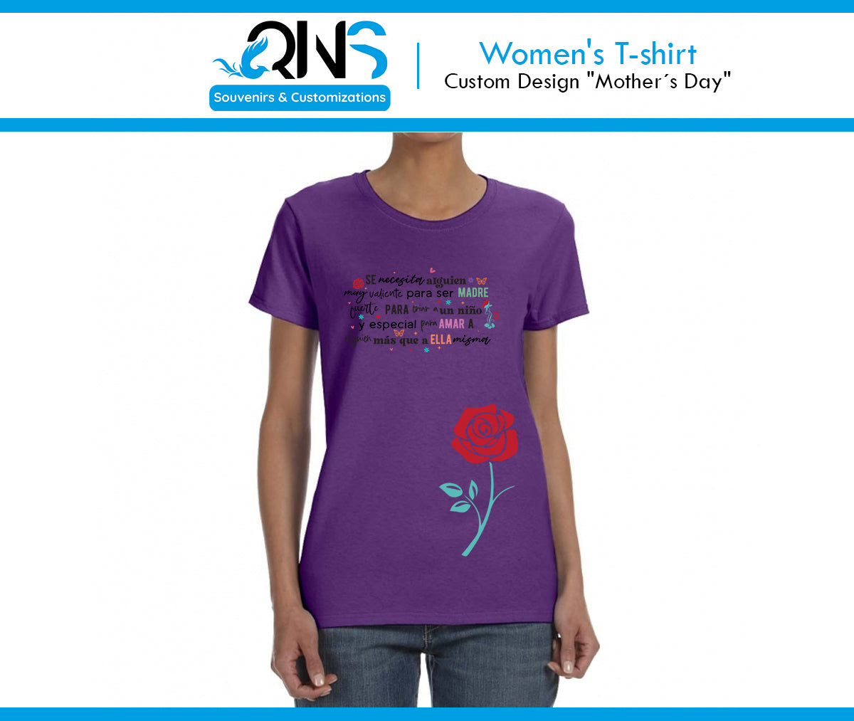 Camiseta con Diseño "Se necesita alguien valiente para ser Mamá"