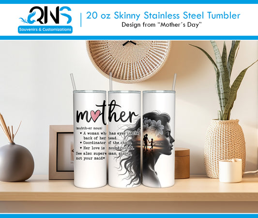 Tumblers con Diseño "MOTHER CON CUALIDADES"