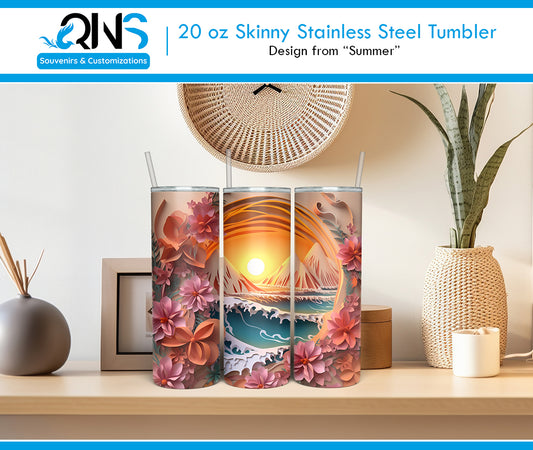 "Summer Vibes" Tumbler – Capture the sun in every sip! ☀️