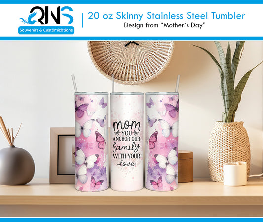 Tumblers con Diseño "MOM YOU ANCHOR"