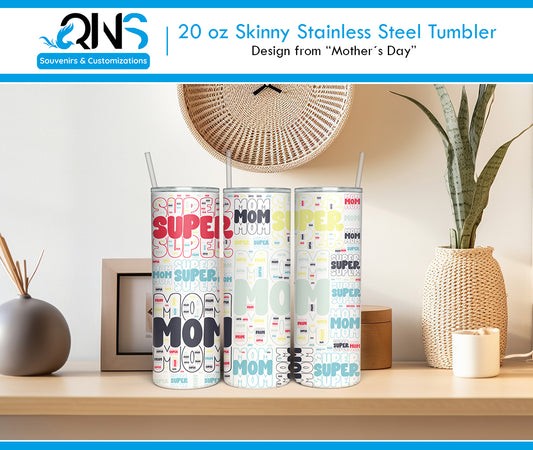 Tumblers con Diseño "SUPER MOM"