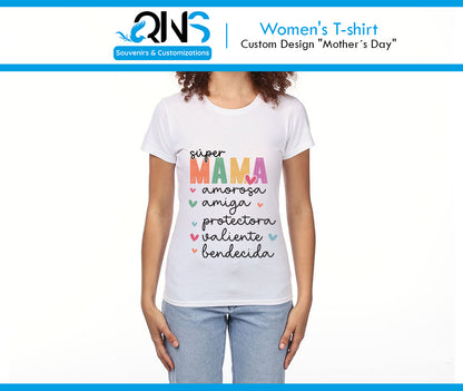 T-shirt with "Super Mom" ​​design