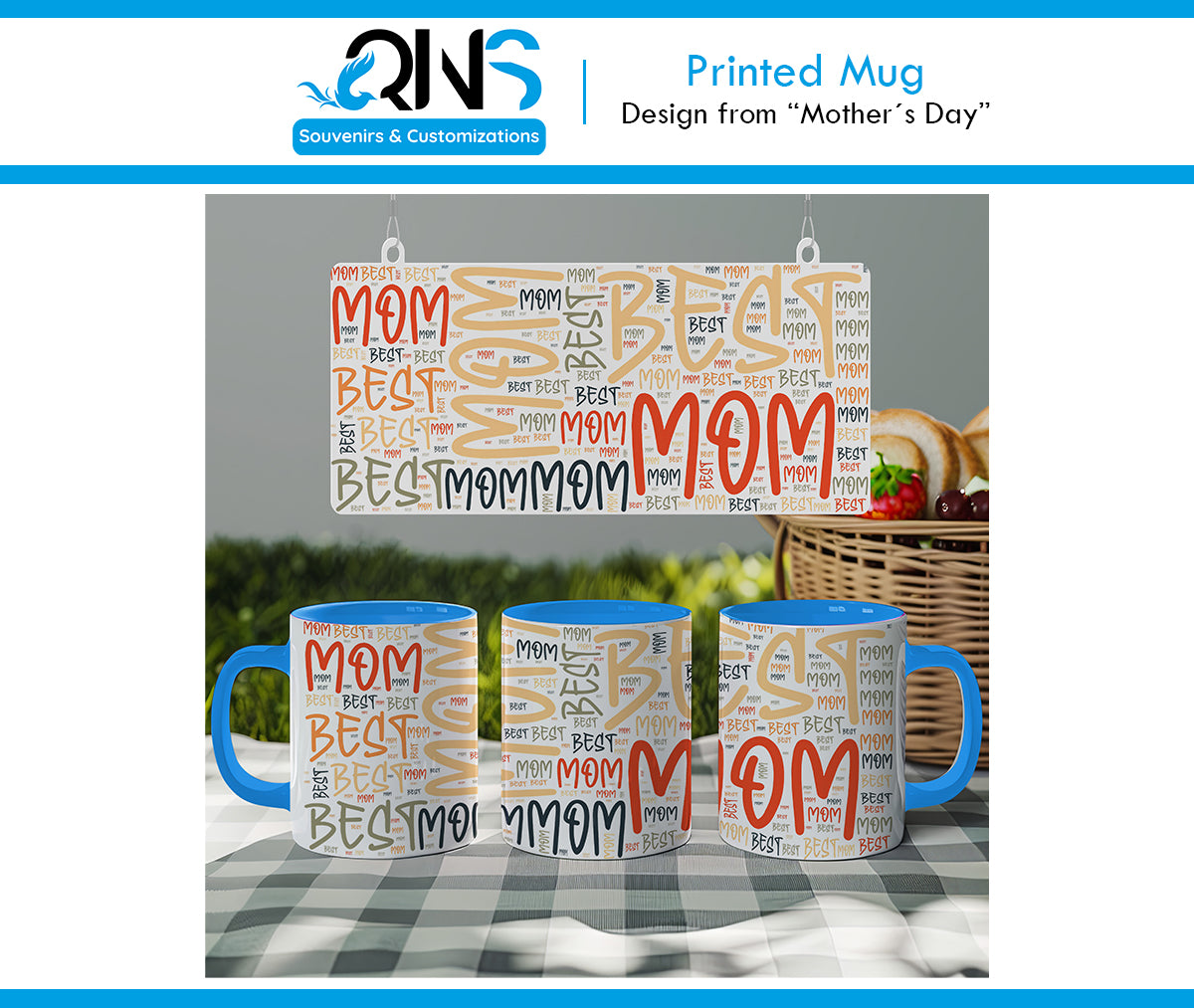 Mug with "BEST MOM" design