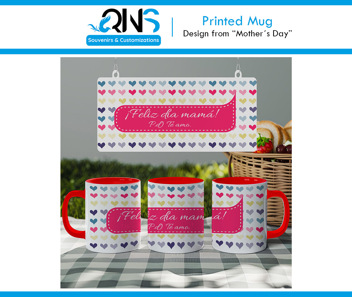Mug with "Happy Mother's Day - P.S. I LOVE YOU" design