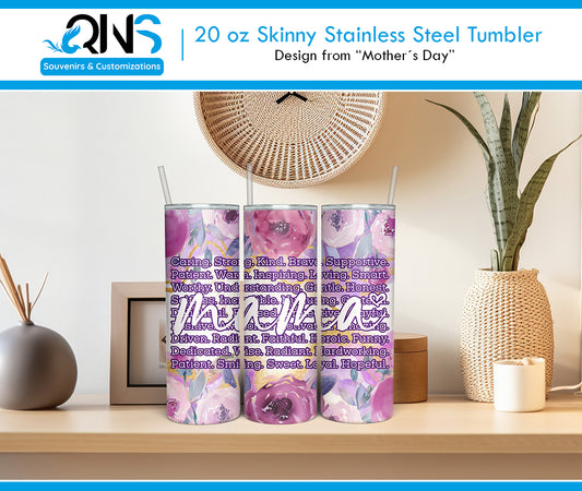 Tumblers con Diseño "Mama con Dedicatoria"